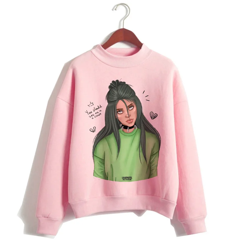 Billie Eilish, худи, женская одежда, толстовка, Корейская, 90 s, с капюшоном, Harajuku, с принтом, толстовки, уличная, топ, повседневная, ulzzang, капюшон