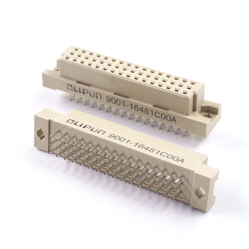 

5PCS DIN 41612 Connector 3 Rows 48 Positions Din Female Sockets Receptacle Vertical Through Hole PCB 3x16 4Pitch 2.54MM