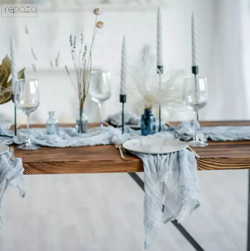 

YEPQZQ домашний Декор Многоразовые обеденные салфетки из ткани 51x51 см хлопок марлевые салфетки для свадьбы