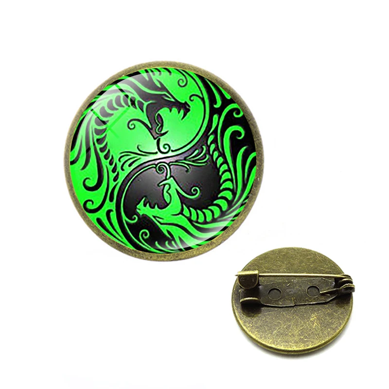 Новый Инь (железная Гуаньинь) Ян сплетен Броши нетрадиционной брошь шпильки Ying