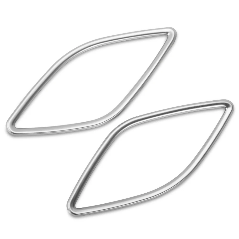 Car styling Stainless steel air conditioning holes frame cover trim interior accessories outlet strip 3D sticker for Audi A3 | Автомобили