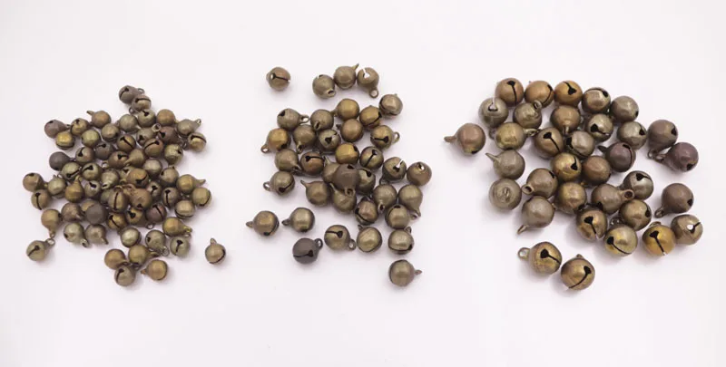 100 шт. Латунные Колокольчики для новогодней ёлки 6 мм 8 10 12 мм|Ювелирная фурнитура и