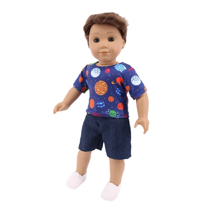 Повседневные лягушка планета Футболка Fit 18 дюймов принятые в США и 43 см для ухода