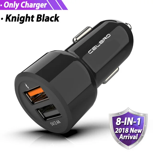 Автомобильное зарядное устройство Quick Charge 3,0 Dual USB Автомобильное зарядное устройство для мобильного телефона QC3.0 QC 3,0 Быстрая автомобильная зарядка USB зарядное устройство адаптер FCP Rapid - Тип штекера: Black Car Charger