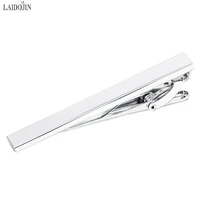 laidojin tie clip pin clasp for mens tie special gift high quality blank silver color tie pins brand jewelry free carving name