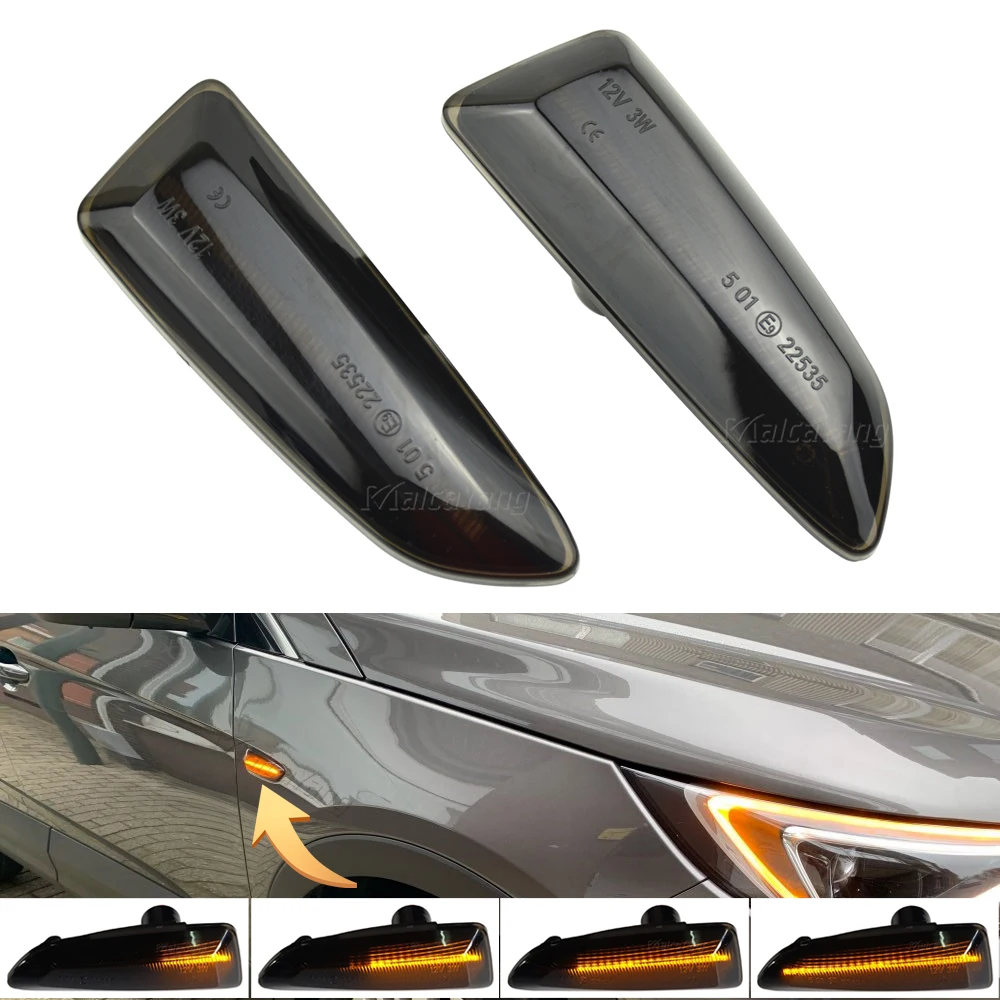 Последовательный динамический светодиодный указатель поворота боковой