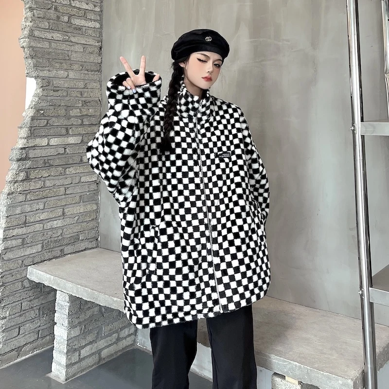 Зимняя женская куртка из искусственной кожи с леопардовым принтом Толстая