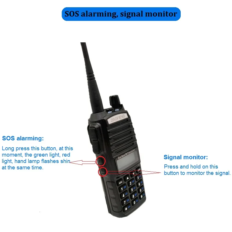Портативная рация 8 Вт Baofeng UV 82 Plus высокая мощность двухсторонний радиоприемник
