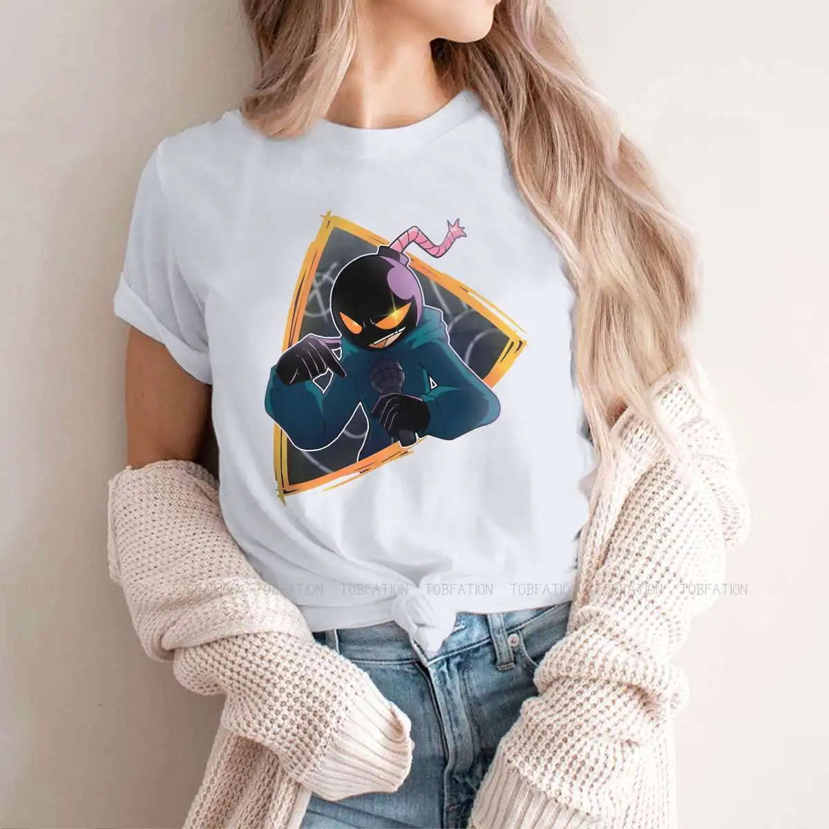 

Whitty TShirt For Women Friday Night Funkin Boyfriend GF Rhythm Game Tees Fashion Ladies T Shirt Soft Graphic Oversized