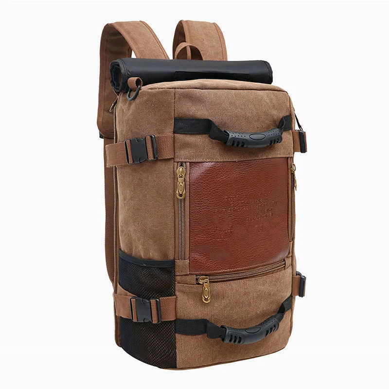 

Canvas Shoulders Backpack Travelling Men Travel Sport Bags Hand Duffle Luggage Women's Weekend Duffel Bag Large Trip Handbag