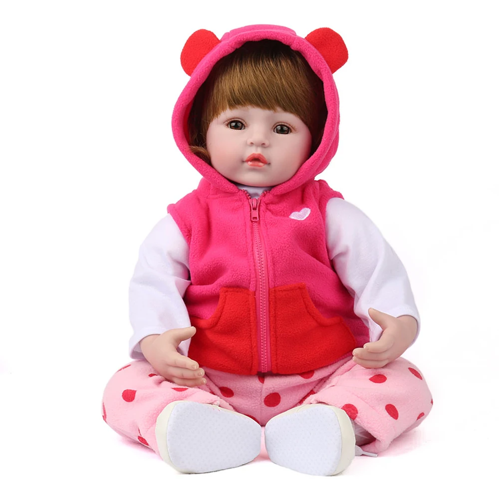 Кукла NPKDOLL 55 см силиконовая кукла Reborn Реалистичная Модная подарок на день