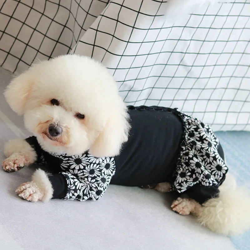 Комбинезон для собаки комбинезон щенков одежда из эластичного хлопка защиты