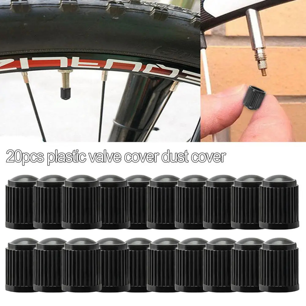 

20 Pcs Bicycle Tire Valve Cap Bike Tires Valve Dustproof Caps Plastic Bike Wheel Tires Valves Hat Dust Covers Tyre Stem Air Cap