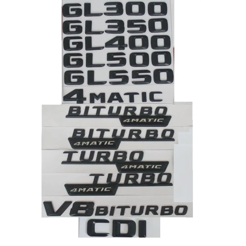 3D Letters For Mercedes Benz X166 X164 GL280 GL300 GL320 GL350 GL400 GL420 GL450 GL500 GL550 CDI CGI 4MATIC Emblems Badge Emblem |