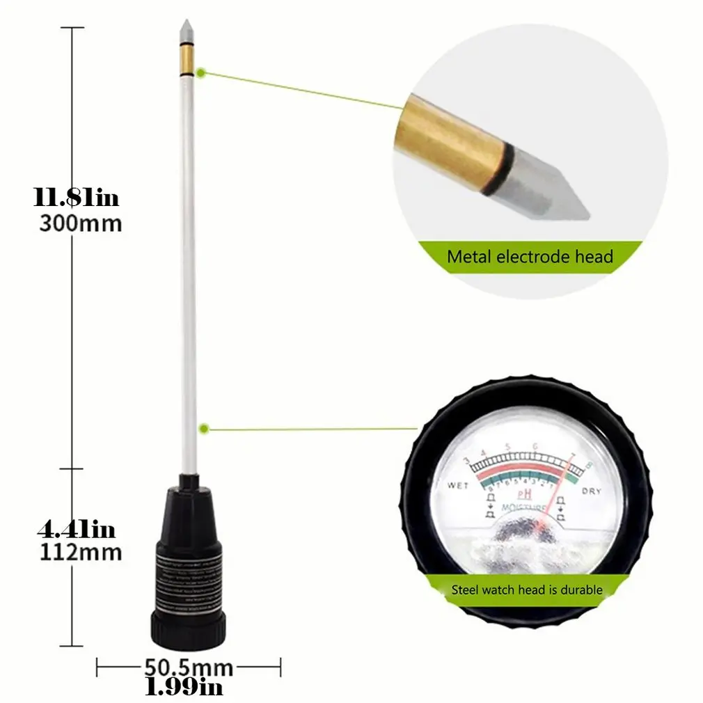High-Precision Soil Ph Test Instrument Acidity Meter Humidity Flower Ec Measuring Zd-06 | Инструменты