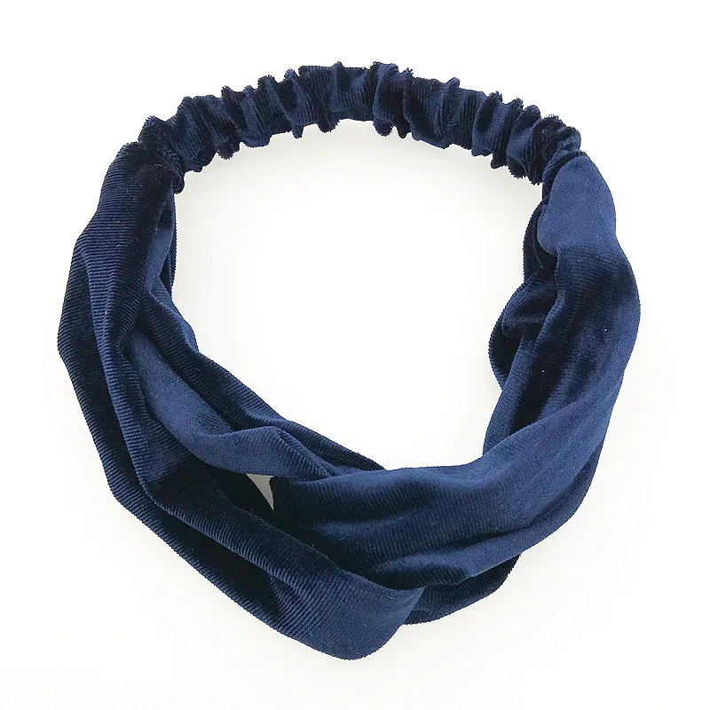 Новые женские весенние замшевые мягкие однотонные повязки на голову Винтажные