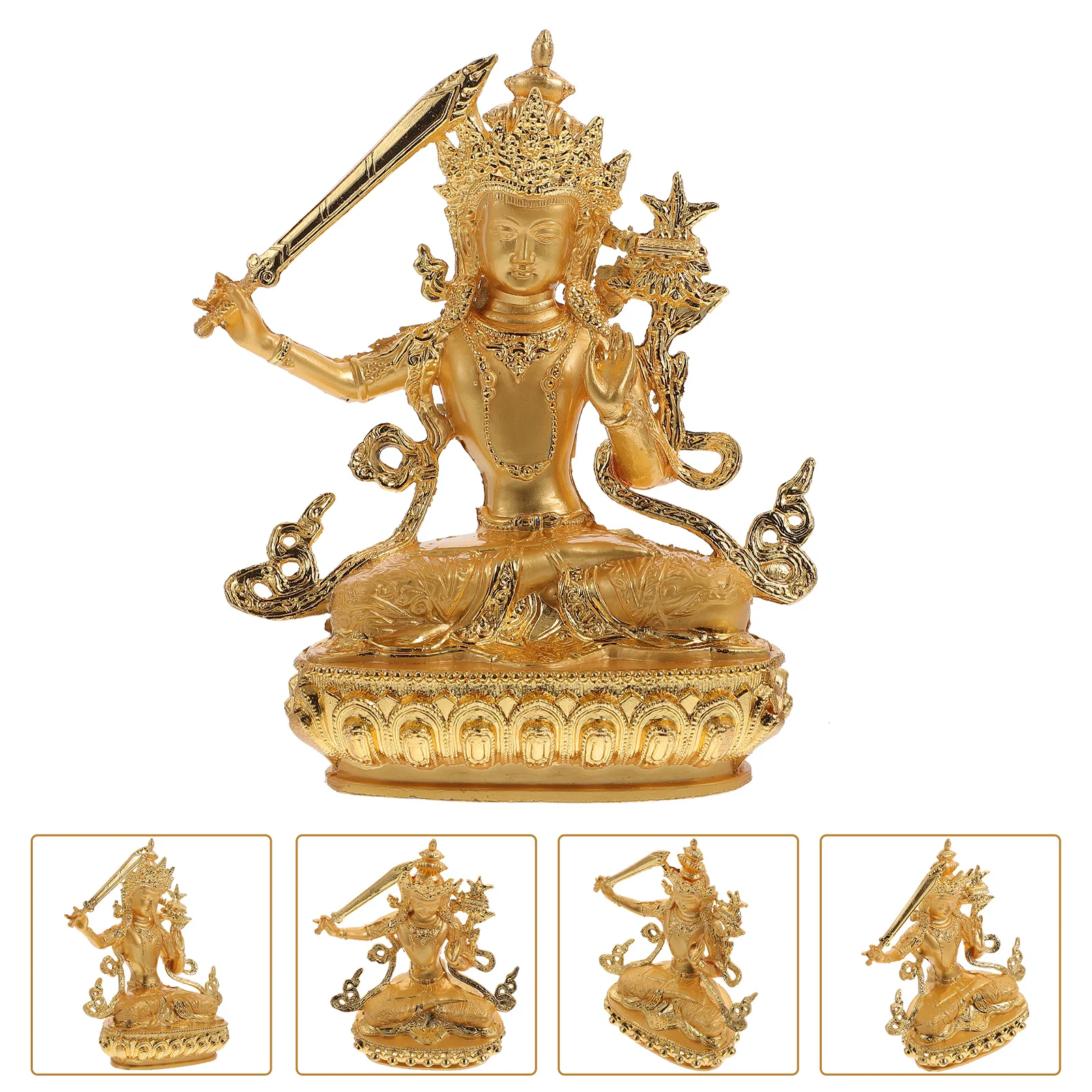 

Figurine Desktop Decor Alloy Statue Ornament Delicate Religious Ornament