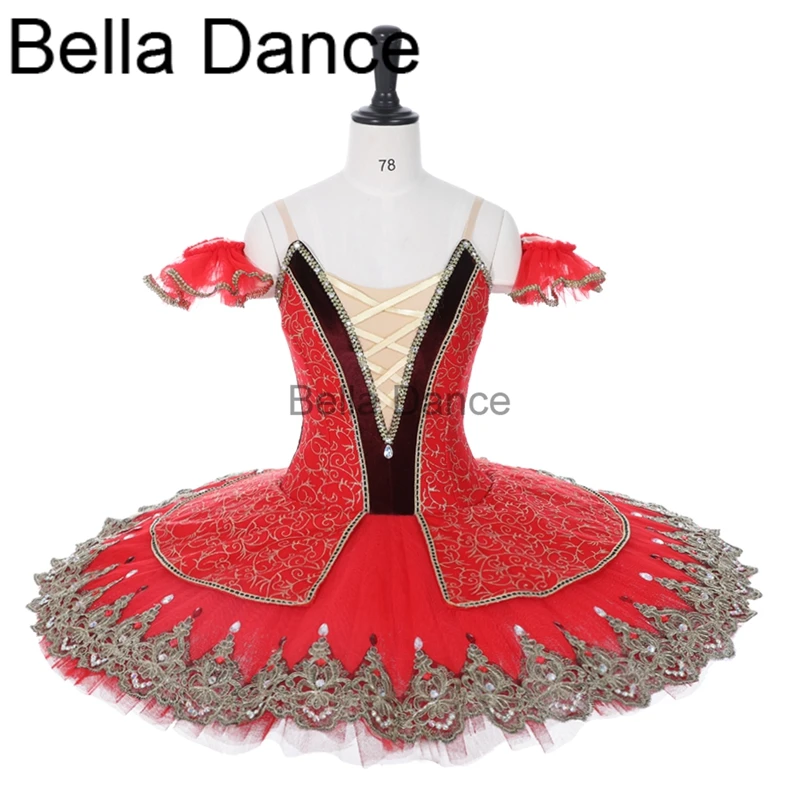 

Black Red Tutu Professional Don Quixote Variation Ballet Pancake Swan Lake Variation Ballet Costume Ballerina Ballet DressBT9501