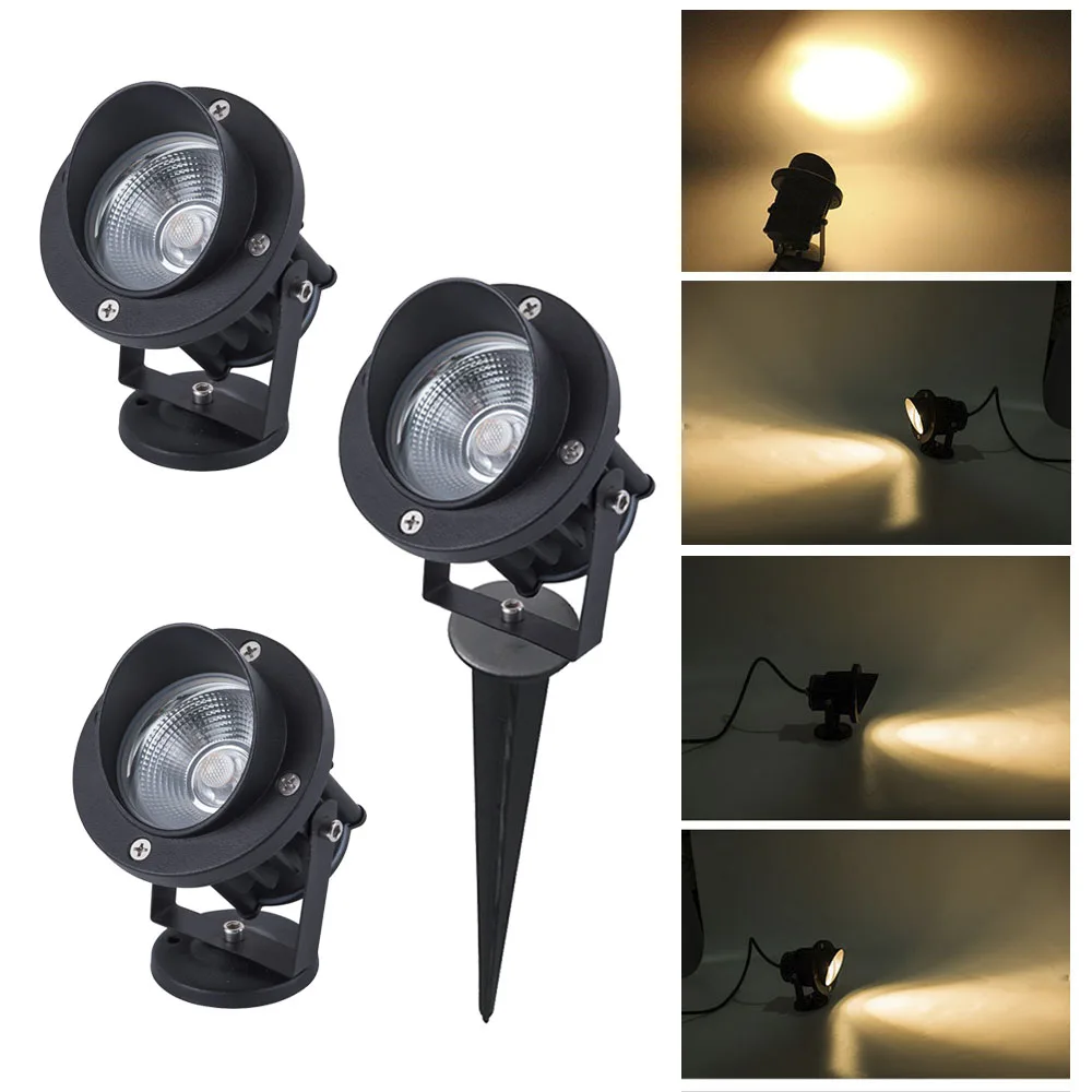 

3W 5W 7W 10W 9W Led Flood light Outdoor Spotlight FloodLight with spike led lawn lamp Waterproof IP65 garden path Lamps