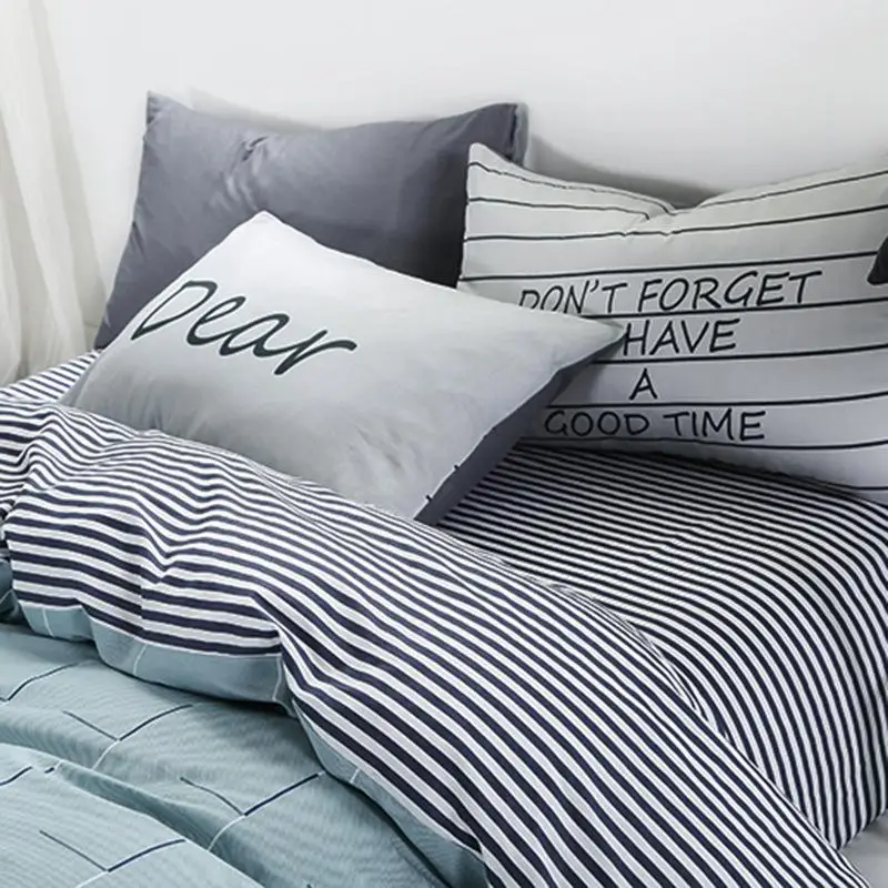 Комплект постельного белья из 100% хлопка и сатина пододеяльник простыня подушка