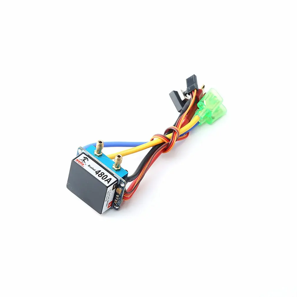 480A Brushed Esc Dual-Way Bidirectional Water/Air-Cooled Waterproof Speed Controller For Rc Cars/Boats | Игрушки и хобби