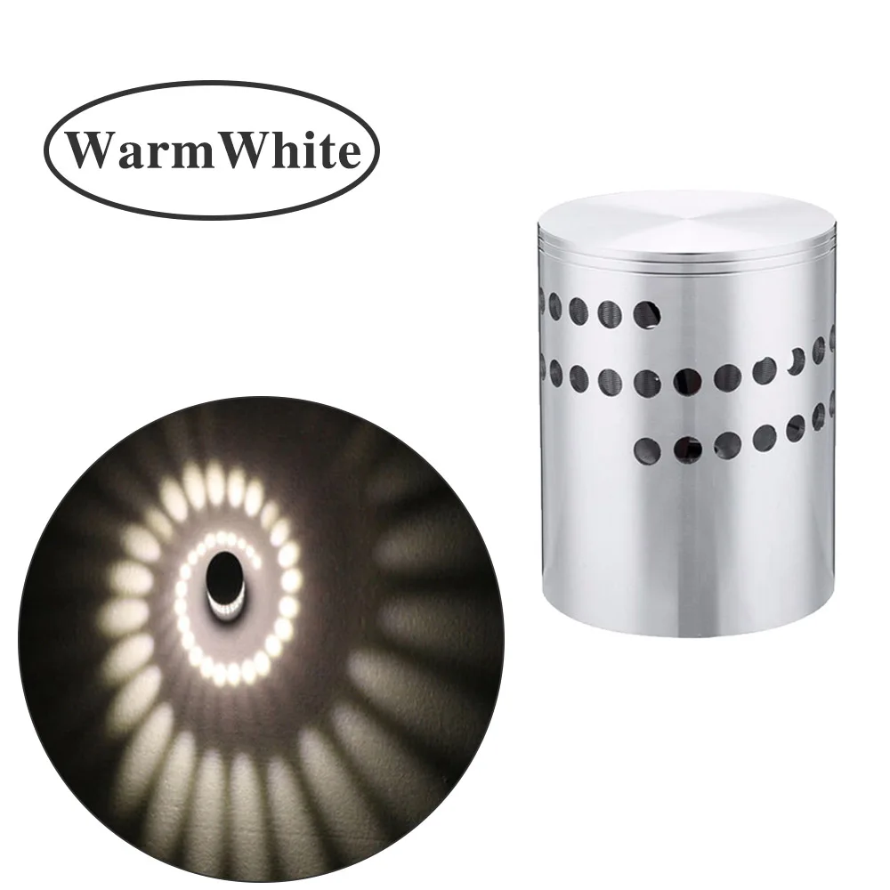warm white Aimkeeg светодиодный настенный светильник спиральный эффект светильник спиральный с отверстиями светодиодный современный настенный светильник s для дома игровая комната бар KTV украшение - Цвет абажура: warm white