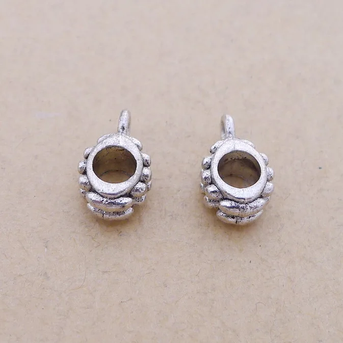 

Bulk Jewelry Bracelet Making Tee Button Antique Silver Color 7*12mm 20 Pieces