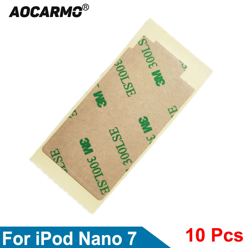 Aocarmo 10Pcs/Lot For iPod Nano 7 Gen 7th Display Screen Touch Panel Sticker Adhesive 300LSE Tape
