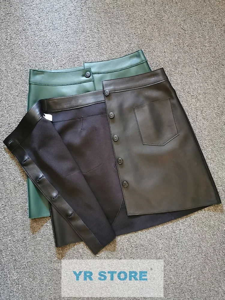 

YR!Free ,high shipping.Wholesales, waist ,skinny ,sexy a-line,butt-hugging mini women skirt,authetic sheepskin leather, sales