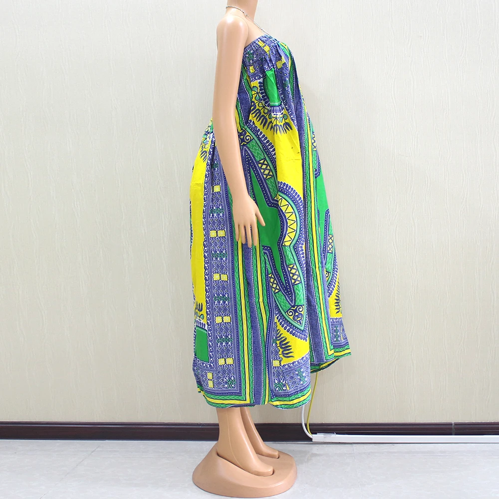 Африканский Дашики Мода желтый и зеленый 100% хлопок настоящая вощеная ткань