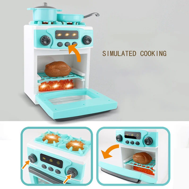 household appliances pretend play kitchen children toys coffee machine toaster blender vacuum cleaner cooker toys gift hc0225 free global shipping