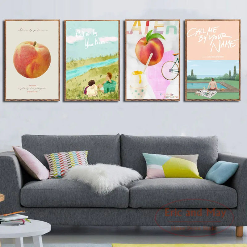 Хит продаж картина по мотивам твоего имени халамет Элио винтажный