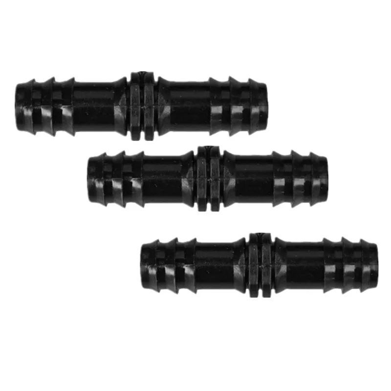 100 шт. 16 мм Вставка штуцер соединитель полимерный шланг с зазубринами фитинги для