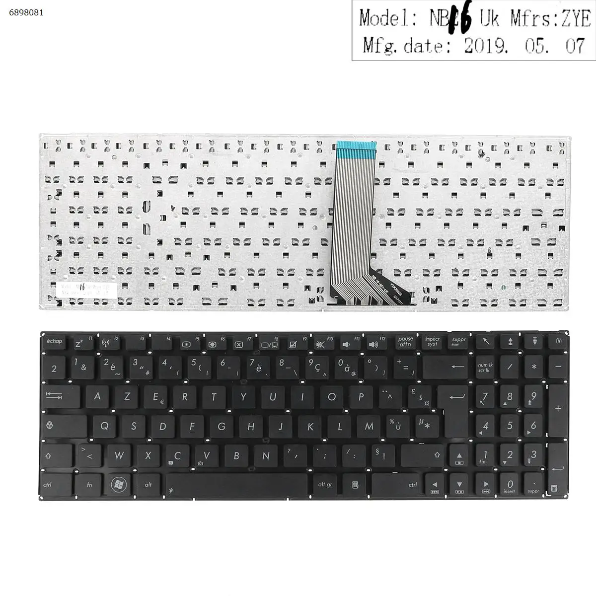 

French AZERTY New for ASUS X551C X551CA X551M X551MA X553M X553MA X503M X503MA A551C D550C D550CA D550M D550MA Keyboard