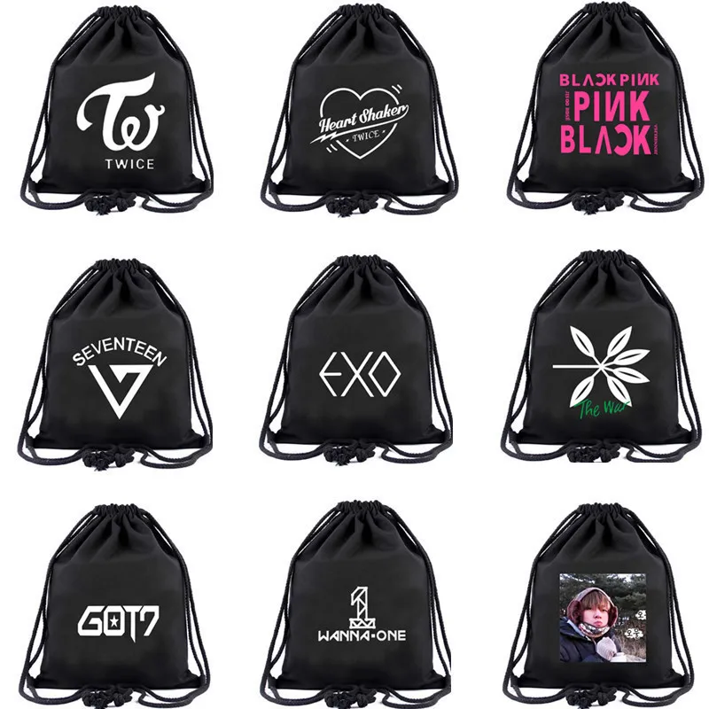 Bts bulletproof Подростковая группа два раза в плечах рюкзак Got7 сумка хочу одного