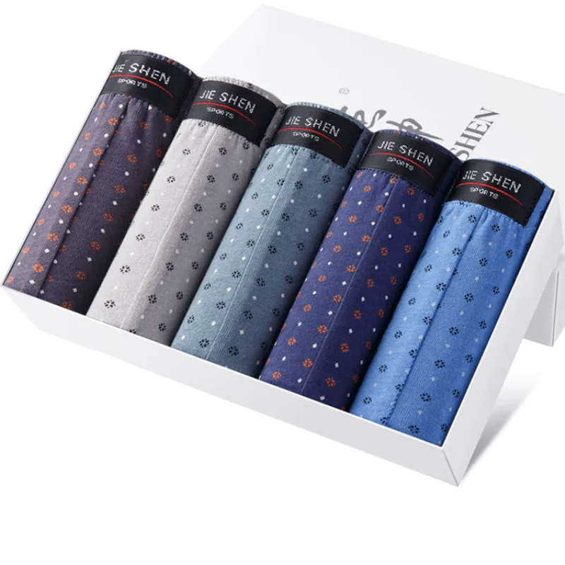 2020 5 шт. нижнее белье из хлопка ультра Большие размеры мужские трусы цветов белье|