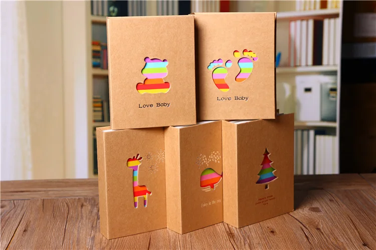 100 карманов 6 дюймов фотоальбом рамка для хранения фотографий детей подарок