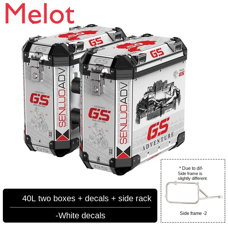 

Original Motorcycle Aluminum Alloy Side Box Three Boxes Modified Pieces Side Box Side Box Tail Box High Quality and Durable