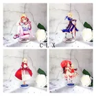 Аниме Fate Stay Night акриловые подставки hd персонажи печать Настольный Декор веер коллекция реквизит