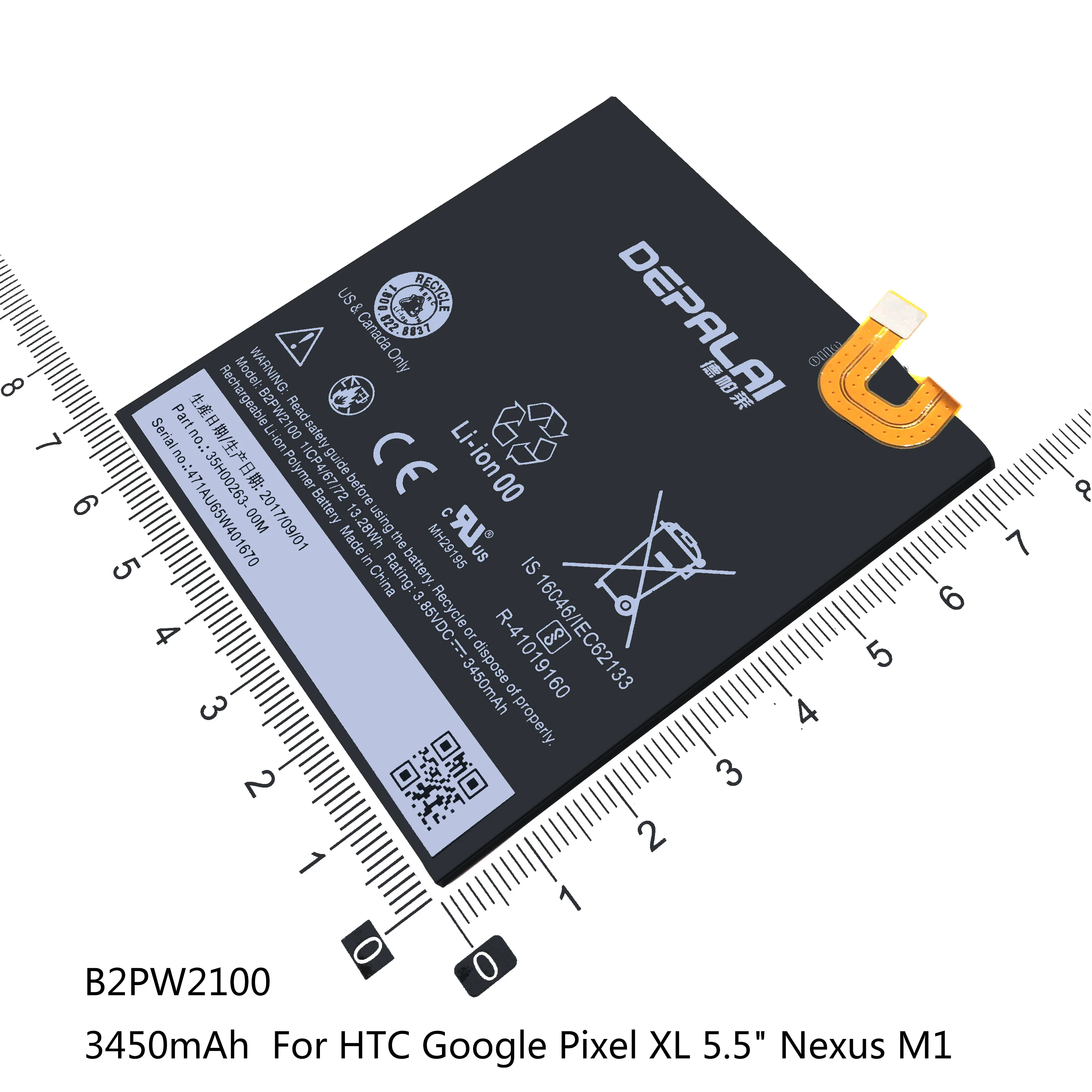 Аккумулятор B2PW2100 B2PW4100 BG2W G011A-B для HTC Google Pixel XL 5 &quotNexus M1 Nexus S1 Pixel2 2B Pixel2B | Мобильные