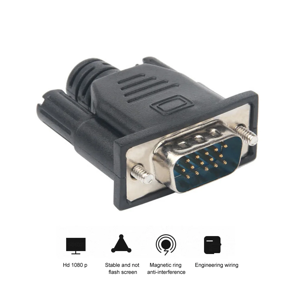 

VGA Virtual Display Adapter Male Virtual Plug EDID Phantom Headless Emulator Lock Board Connector