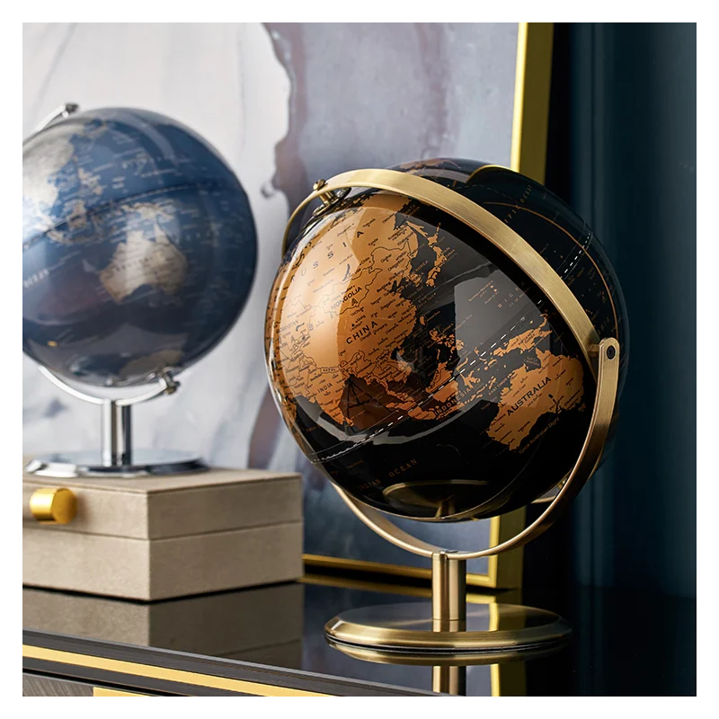 

World Globe Figurines Decor Kids Geography Education Office Desk Decor Accessories Gift