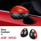 Чехол для зеркала заднего вида Union Jcak для Mini Cooper R50 R52 R53 2002-2006, чехол для зеркала заднего вида, наклейка, чехол, автомобильные аксессуары