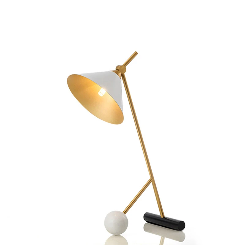 Современная сказочная лампа для чтения декоративная настольная с мраморным