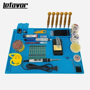 esd heat insulation working mat soldering station iron phone computer repair mat magnetic heat resistant bga insulator platform free global shipping