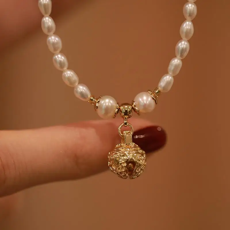 S Серебряное украшение нишевой дизайн кольцо с жемчугом колокольчики были