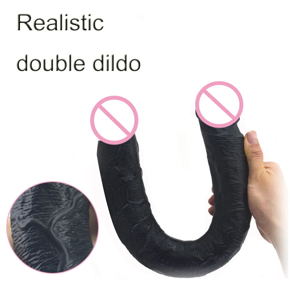 Секс-игрушки для лесбиянок Двойное проникновение длина 46 см | Красота и здоровье