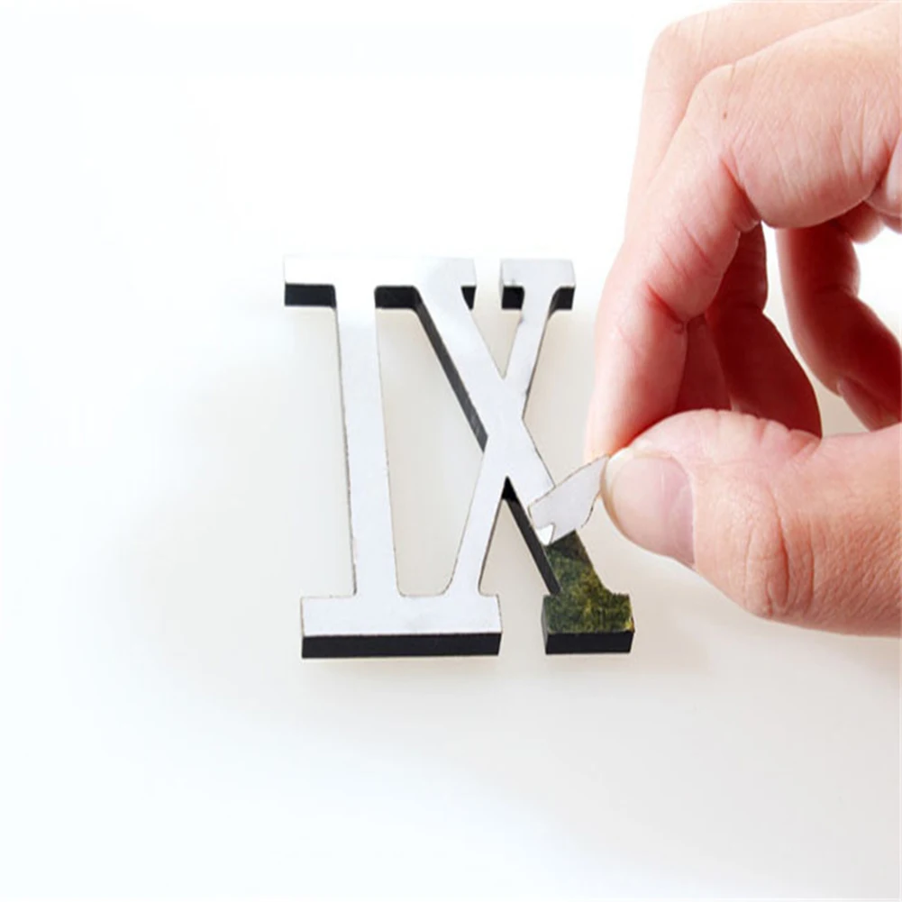 Объемные Большие зеркальные настенные часы домашний декор сделай сам римские