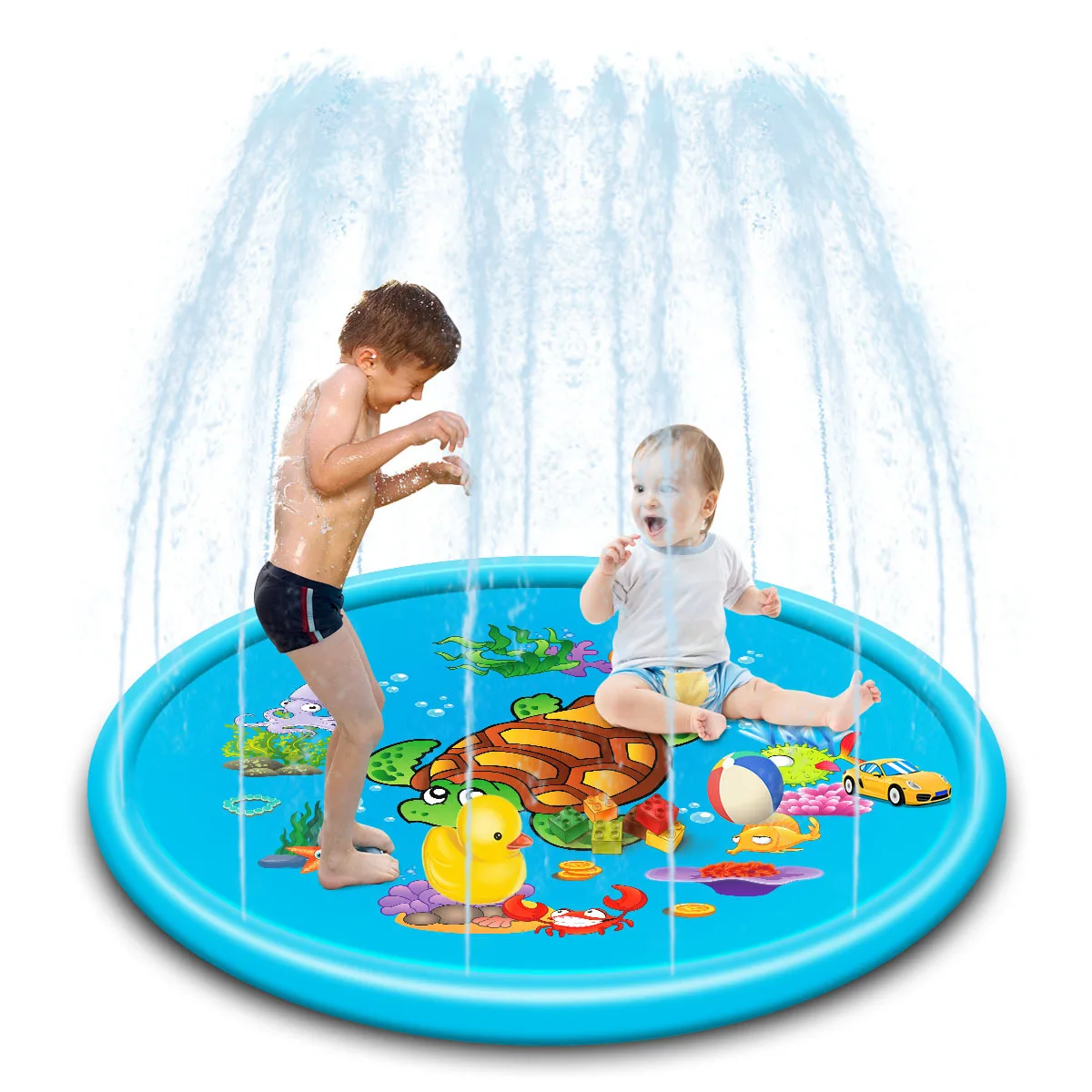 

170cm Inflatable Spray Water Animal Inflatable Water Jet Children Sprinkler Play Mat Water Mat Beach Cushion Toys Carpet Games