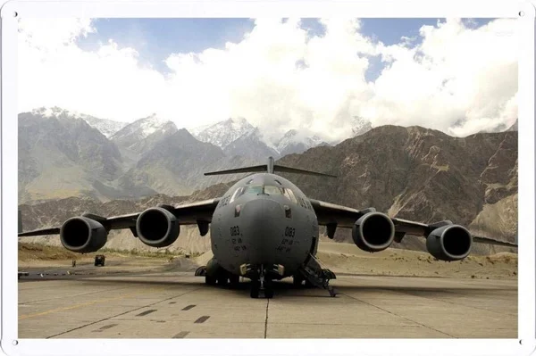 

Aircraft Tin Sign Boeing Globemaster by Waller's Decor